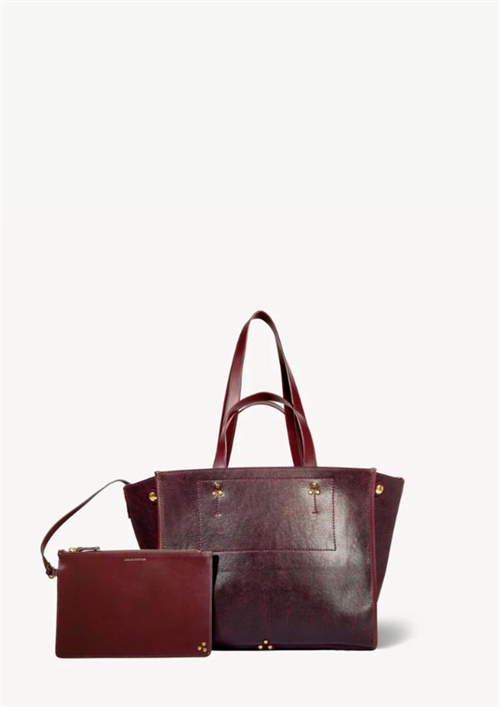 JEROME DREYFUSS LEON MEDIUM BAG BORDEAUX USED